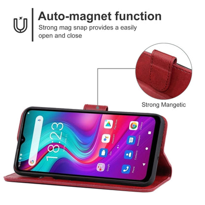 Leather Phone Case For Doogee X96 Pro(Red) - More Brand by PMC Jewellery | Online Shopping South Africa | PMC Jewellery | Buy Now Pay Later Mobicred