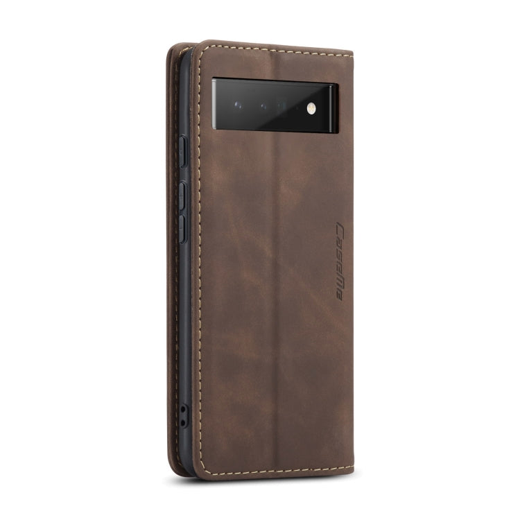 For Google Pixel 6 Pro CaseMe 013 Multifunctional Horizontal Flip Leather Phone Case with Card Slot & Holder & Wallet(Coffee) - Google Cases by CaseMe | Online Shopping South Africa | PMC Jewellery | Buy Now Pay Later Mobicred