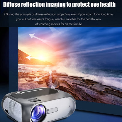 T7 1920x1080P 200 ANSI Portable Home Theater LED HD Digital Projector, Basic Version,US Plug(Black) - LED Projector by PMC Jewellery | Online Shopping South Africa | PMC Jewellery | Buy Now Pay Later Mobicred