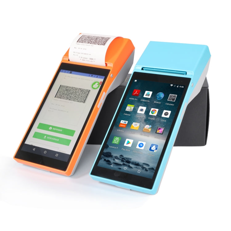 SGT-SP01 5.5 inch HD Screen Handheld POS Receipt Printer, Suit Version, UK Plug(Orange) - Printer by PMC Jewellery | Online Shopping South Africa | PMC Jewellery | Buy Now Pay Later Mobicred