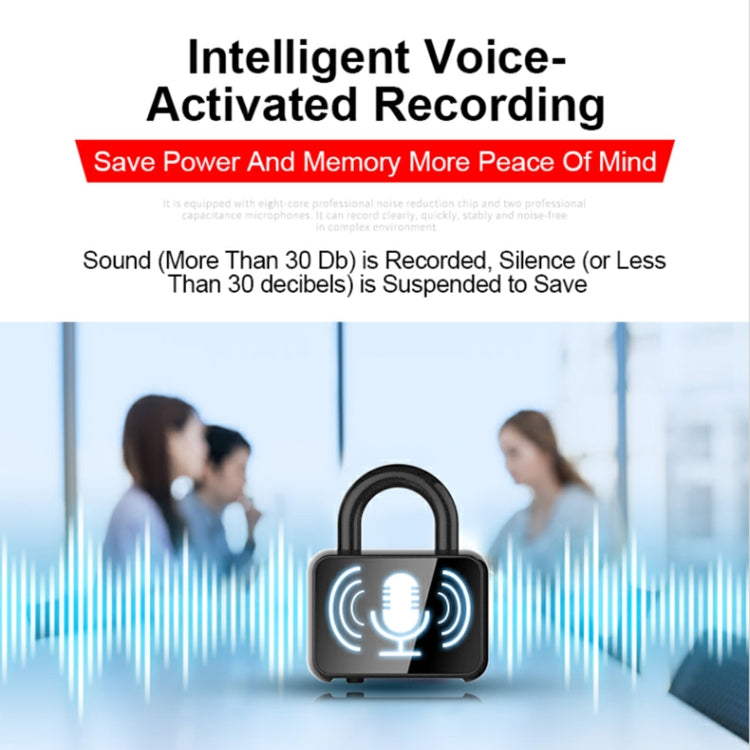 Q11 Intelligent HD Noise Reduction Lock Voice Recorder, Capacity:32GB(Black) - Recording Pen by PMC Jewellery | Online Shopping South Africa | PMC Jewellery | Buy Now Pay Later Mobicred