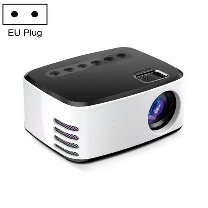 T20 320x240 400 Lumens Portable Home Theater LED HD Digital Projector, Same Screen Version, EU Plug(Black White) - LED Projector by PMC Jewellery | Online Shopping South Africa | PMC Jewellery | Buy Now Pay Later Mobicred