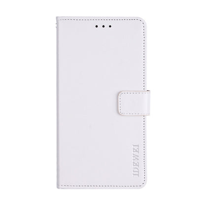 For TCL 20 R 5G idewei Crazy Horse Texture Leather Phone Case(White) - More Brand by idewei | Online Shopping South Africa | PMC Jewellery | Buy Now Pay Later Mobicred