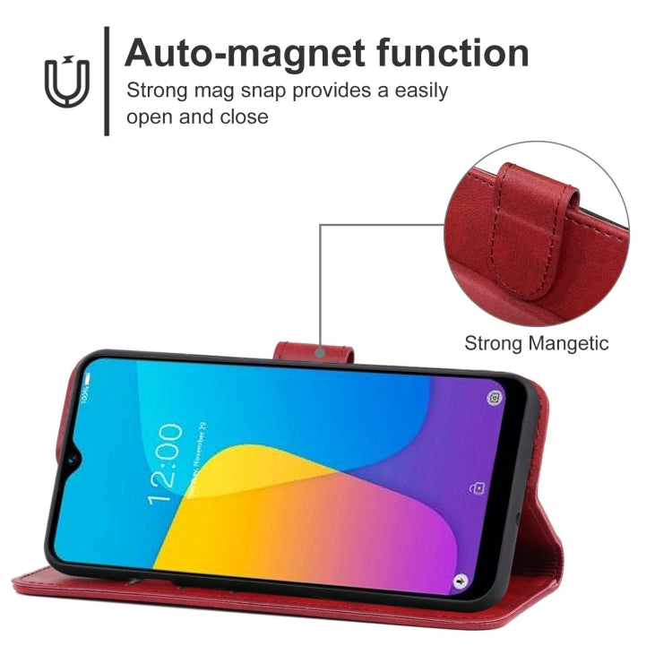 Leather Phone Case For Doogee Y8C / X90(Red) - More Brand by PMC Jewellery | Online Shopping South Africa | PMC Jewellery | Buy Now Pay Later Mobicred