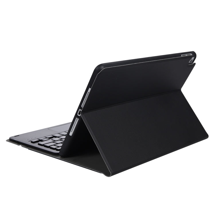 A102B-A Lambskin Texture Square Keycap Bluetooth Keyboard Leather Case with Touch Control For iPad Pro 10.5 inch / 10.2 2021 & 2020 & 2019 / Air 3(Black) - Universal by PMC Jewellery | Online Shopping South Africa | PMC Jewellery