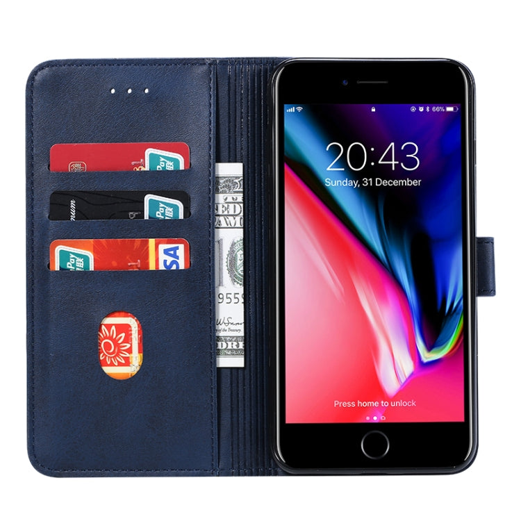 For iPhone 8 Plus / 7 Plus GUSSIM Magnetic Horizontal Flip Leather Case with Holder & Card Slots & & Wallet(Blue) - More iPhone Cases by GUSSIM | Online Shopping South Africa | PMC Jewellery