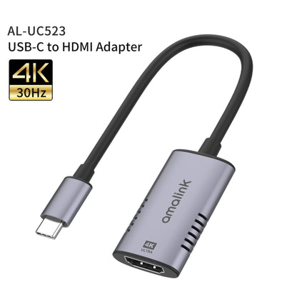 amalink UC523 Type-C / USB-C to HDMI Adapter(Grey) - Cable & Adapters by amalink | Online Shopping South Africa | PMC Jewellery | Buy Now Pay Later Mobicred