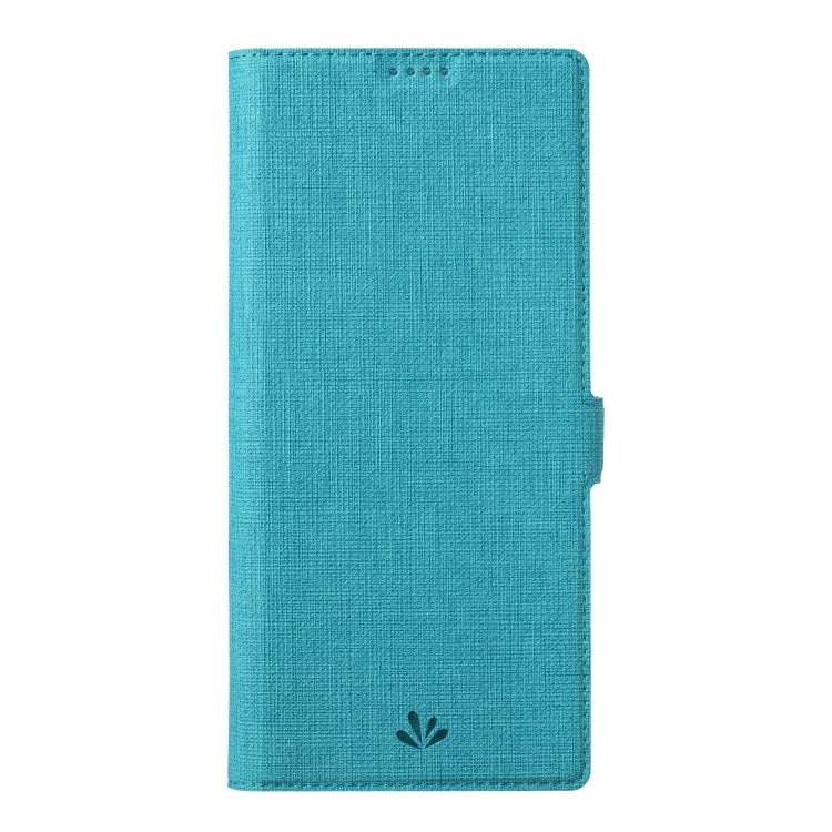 For Sharp Aquos Sense 6 ViLi K Series Magnetic Buckle Horizontal Flip Leather Phone Case(Blue) - More Brand by ViLi | Online Shopping South Africa | PMC Jewellery | Buy Now Pay Later Mobicred