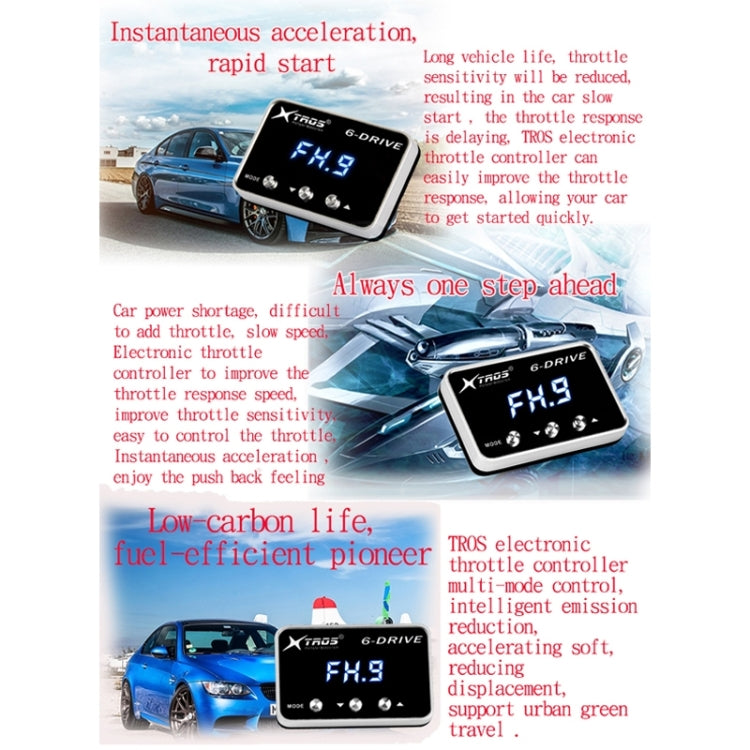 For Ford B-max 2012- TROS TS-6Drive Potent Booster Electronic Throttle Controller - Car Modification by TROS | Online Shopping South Africa | PMC Jewellery | Buy Now Pay Later Mobicred