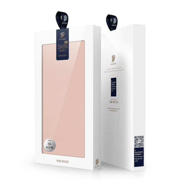 For Samsung Galaxy A13 4G DUX DUCIS Skin Pro Series Flip Leather Phone Case(Rose Gold) - Galaxy Phone Cases by DUX DUCIS | Online Shopping South Africa | PMC Jewellery | Buy Now Pay Later Mobicred