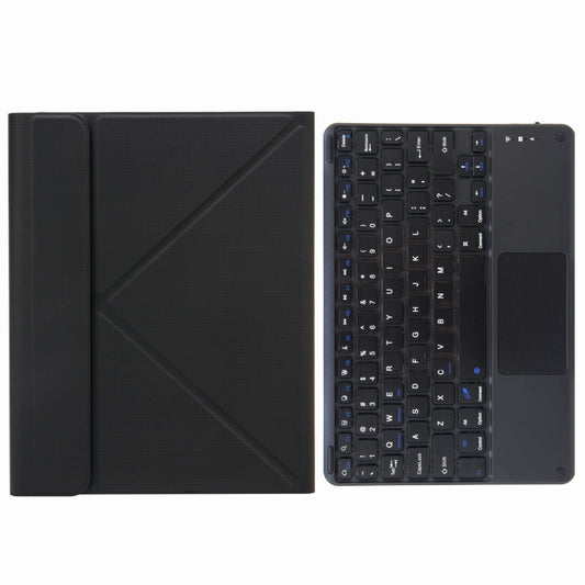 H-109C Touch Bluetooth Keyboard Leather Case with Rear Three-fold Holder For iPad Pro 11 inch 2021 & 2020 & 2018 / Air 2020 10.9(Black) - Universal by PMC Jewellery | Online Shopping South Africa | PMC Jewellery