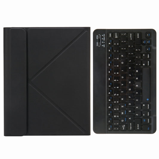 H-102 Bluetooth Keyboard Leather Case with Rear Three-fold Holder For iPad 10.2 2020 & 2019 / Pro 10.5 inch(Black) - Universal by PMC Jewellery | Online Shopping South Africa | PMC Jewellery