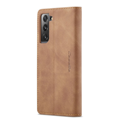 For Samsung Galaxy S22+ CaseMe 013 Multifunctional Horizontal Flip Leather Phone Case(Brown) - Galaxy S22+ 5G Cases by CaseMe | Online Shopping South Africa | PMC Jewellery | Buy Now Pay Later Mobicred