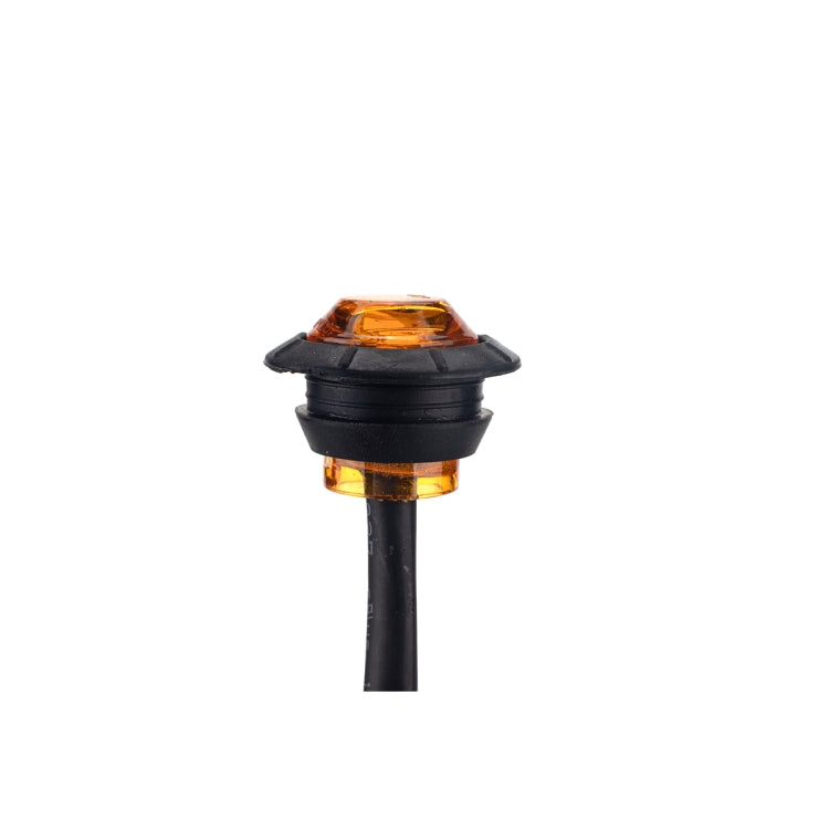 A5015 15 in 1 Red + Amber + White Light Truck Trailer LED Round Side Marker Lamp - Warning Lights by PMC Jewellery | Online Shopping South Africa | PMC Jewellery | Buy Now Pay Later Mobicred