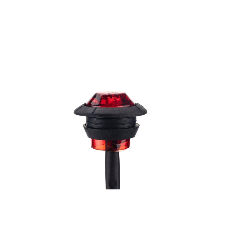 A5015 15 in 1 Red + Amber + White Light Truck Trailer LED Round Side Marker Lamp - Warning Lights by PMC Jewellery | Online Shopping South Africa | PMC Jewellery | Buy Now Pay Later Mobicred