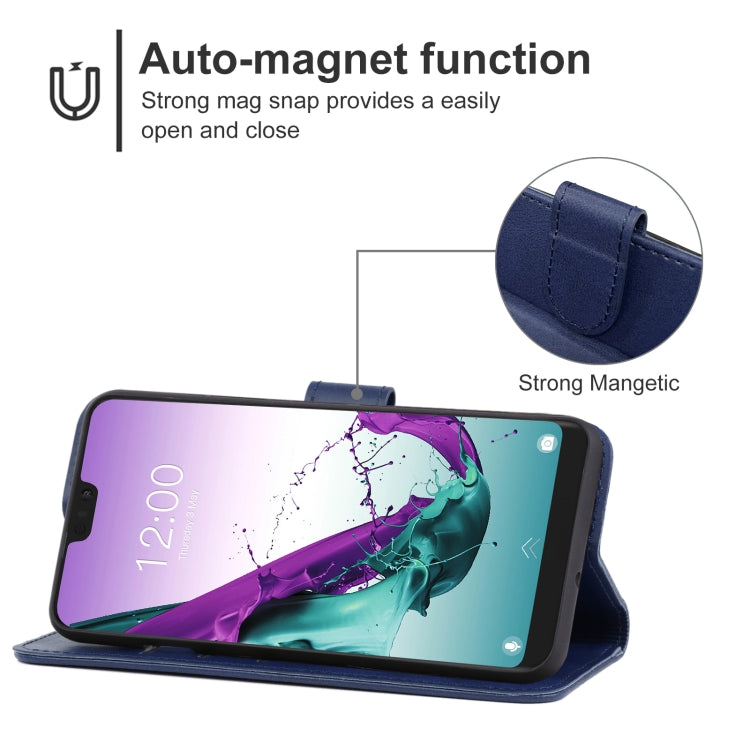 Leather Phone Case For Doogee N10(Blue) - More Brand by PMC Jewellery | Online Shopping South Africa | PMC Jewellery | Buy Now Pay Later Mobicred