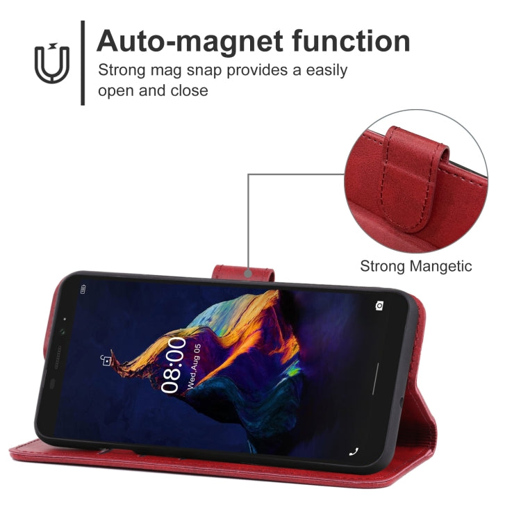 Leather Phone Case For Ulefone Armor X8(Red) - Ulefone Cases by PMC Jewellery | Online Shopping South Africa | PMC Jewellery | Buy Now Pay Later Mobicred