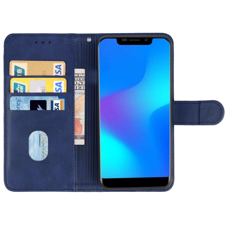 Leather Phone Case For DOOGEE X70(Blue) - Doogee Cases by PMC Jewellery | Online Shopping South Africa | PMC Jewellery | Buy Now Pay Later Mobicred