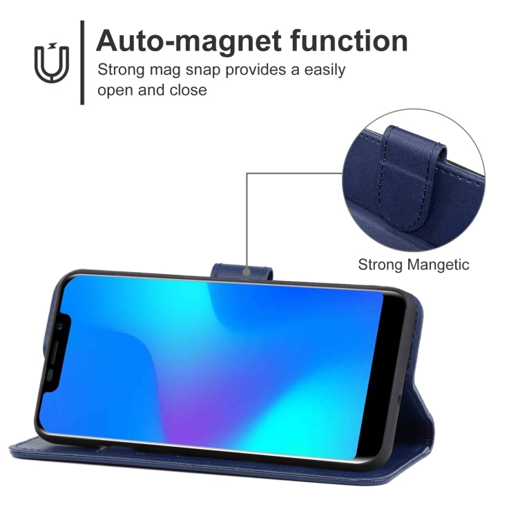 Leather Phone Case For DOOGEE X70(Blue) - Doogee Cases by PMC Jewellery | Online Shopping South Africa | PMC Jewellery | Buy Now Pay Later Mobicred