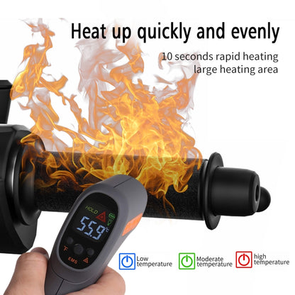 ZH-974D1 3-level Temperature Control Motorcycle Hook and Loop Fastener Intelligent Heated Grip - Grips by PMC Jewellery | Online Shopping South Africa | PMC Jewellery | Buy Now Pay Later Mobicred