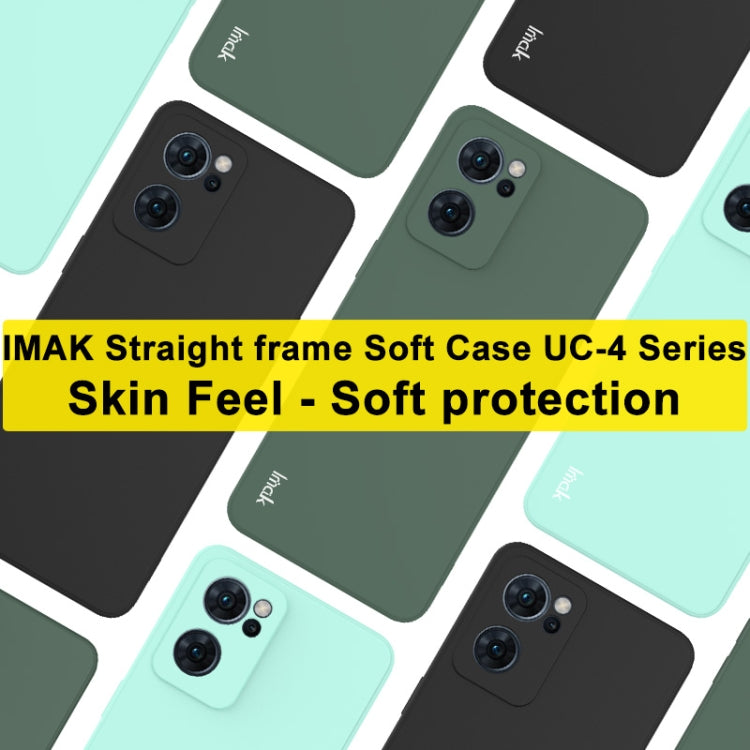 For OPPO Reno7 5G imak UC-4 Series Straight Edge TPU Soft Protective Case(Light Cyan) - OPPO Cases by imak | Online Shopping South Africa | PMC Jewellery | Buy Now Pay Later Mobicred