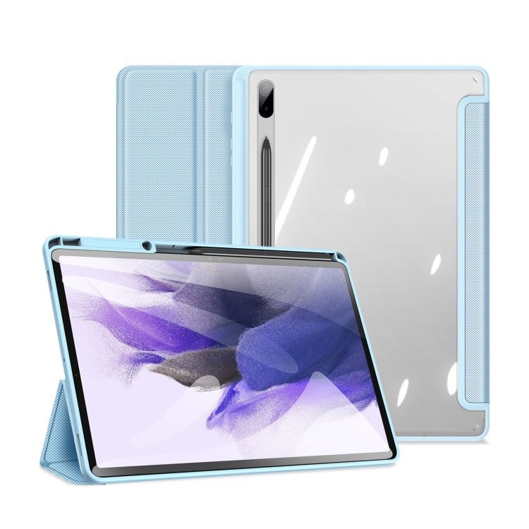 For Samsung Galaxy Tab S8 Plus/S7 Plus/S7 FE DUX DUCIS TOBY Series Horizontal Flip Tablet Case(Blue) - Galaxy Tab S8+ Cases by DUX DUCIS | Online Shopping South Africa | PMC Jewellery | Buy Now Pay Later Mobicred