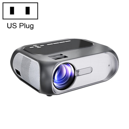 T7i 720P 200 ANSI Home Theater LED HD Digital Projector, Basic Version, US Plug(Silver Grey) - LED Projector by PMC Jewellery | Online Shopping South Africa | PMC Jewellery | Buy Now Pay Later Mobicred