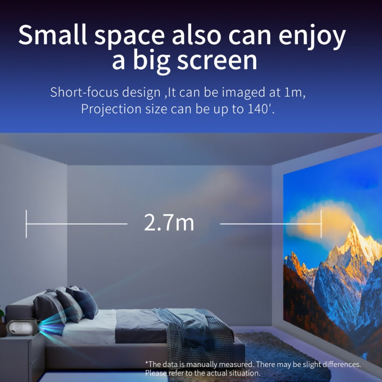 T7i 720P 200 ANSI Home Theater LED HD Digital Projector, Basic Version, EU Plug(Silver Grey) - LED Projector by PMC Jewellery | Online Shopping South Africa | PMC Jewellery | Buy Now Pay Later Mobicred