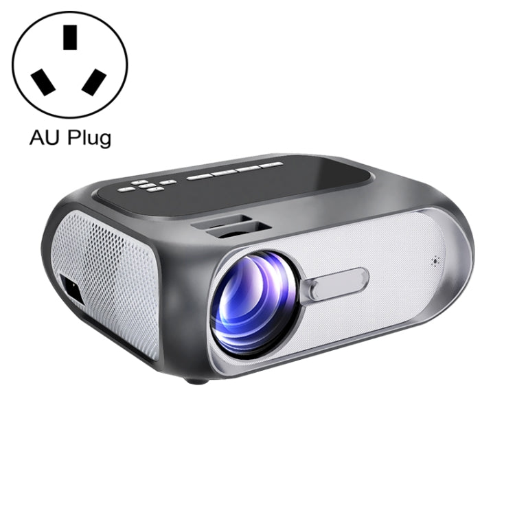 T7i 720P 200 ANSI Home Theater LED HD Digital Projector, Same Screen Version, AU Plug(Silver Grey) - LED Projector by PMC Jewellery | Online Shopping South Africa | PMC Jewellery | Buy Now Pay Later Mobicred