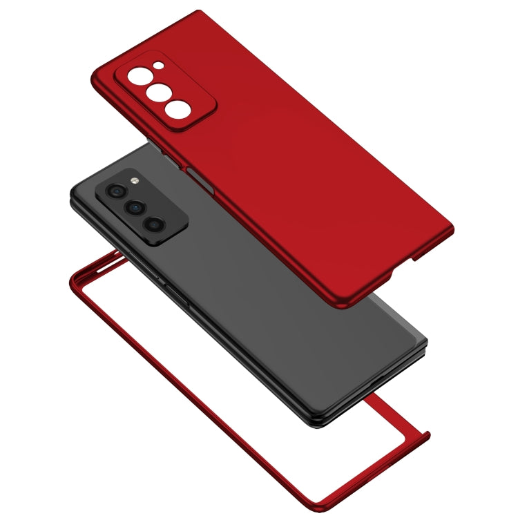 For Samsung Galaxy Z Fold2 5G Armor Foldable Phone Case(Red) - Galaxy Phone Cases by PMC Jewellery | Online Shopping South Africa | PMC Jewellery