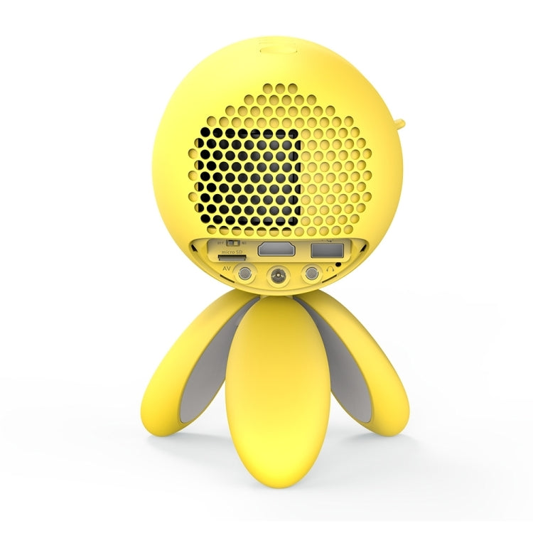 YG220 Same Screen Version Children Projector Mini LED Portable Home Speaker Projector, Plug Type:EU Plug(Yellow) - Mini Projector by PMC Jewellery | Online Shopping South Africa | PMC Jewellery | Buy Now Pay Later Mobicred