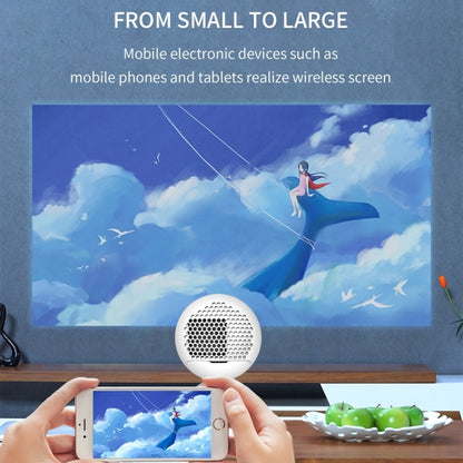 YG220 Same Screen Version Children Projector Mini LED Portable Home Speaker Projector, Plug Type:UK Plug(White) - Mini Projector by PMC Jewellery | Online Shopping South Africa | PMC Jewellery | Buy Now Pay Later Mobicred