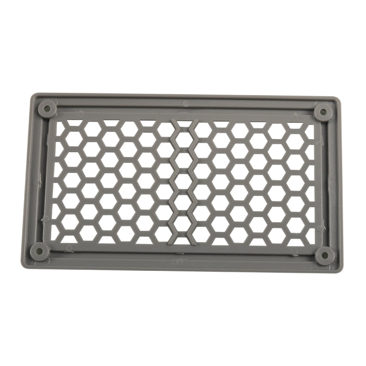 A6791 198x114mm RV / Bus Hexagon Pattern Air Inlet Panel with Screws(Grey) - Air Conditioning System by PMC Jewellery | Online Shopping South Africa | PMC Jewellery