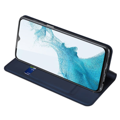 For Samsung Galaxy A23 5G DUX DUCIS Skin Pro Series PU + TPU Leather Phone Case(Blue) - Galaxy Phone Cases by DUX DUCIS | Online Shopping South Africa | PMC Jewellery | Buy Now Pay Later Mobicred