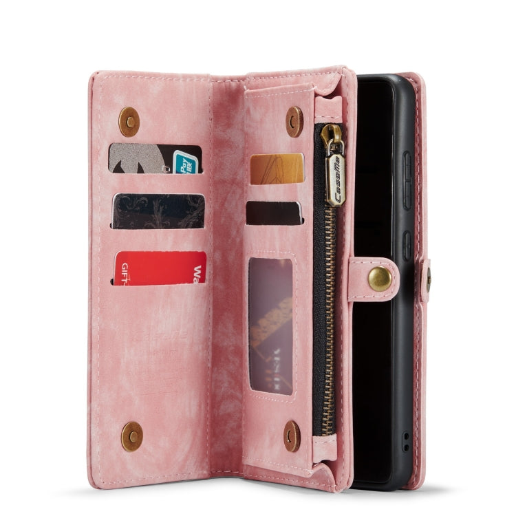 For Samsung Galaxy S22+ 5G CaseMe-008 Detachable Multifunctional Horizontal Flip Leather Case (Pink) - Galaxy S22+ 5G Cases by CaseMe | Online Shopping South Africa | PMC Jewellery | Buy Now Pay Later Mobicred