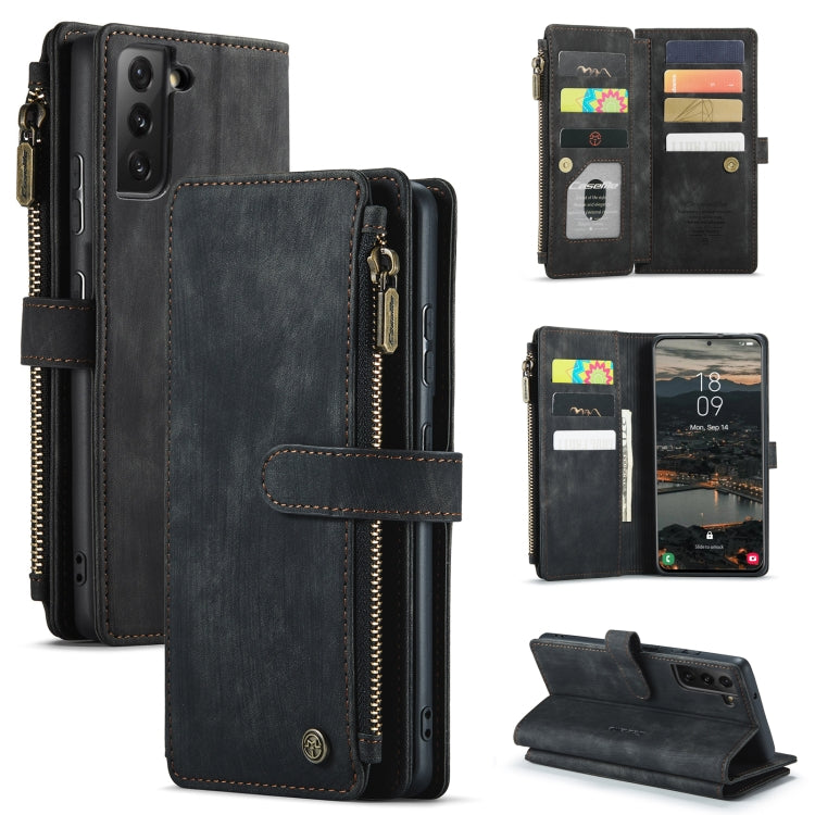 For Samsung Galaxy S22+ 5G CaseMe C30 Multifunctional Phone Leather Case with Holder & Card Slot & Wallet(Black) - Galaxy S22+ 5G Cases by CaseMe | Online Shopping South Africa | PMC Jewellery | Buy Now Pay Later Mobicred