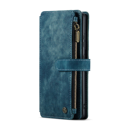 For Samsung Galaxy S22+ 5G CaseMe C30 Multifunctional Phone Leather Case with Holder & Card Slot & Wallet(Blue) - Galaxy S22+ 5G Cases by CaseMe | Online Shopping South Africa | PMC Jewellery | Buy Now Pay Later Mobicred