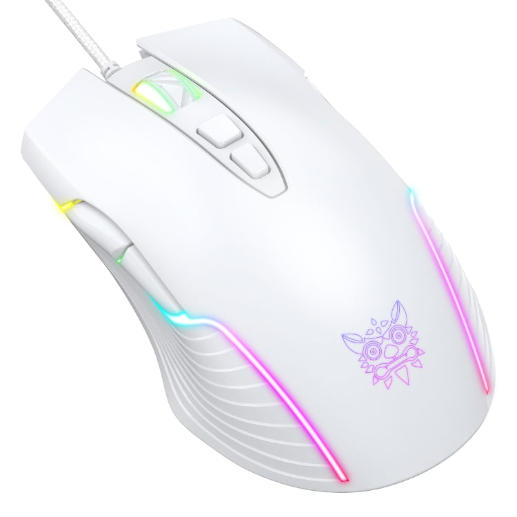 ONIKUMA CW905 RGB Lighting Wired Mouse(White) - Wired Mice by ONIKUMA | Online Shopping South Africa | PMC Jewellery | Buy Now Pay Later Mobicred