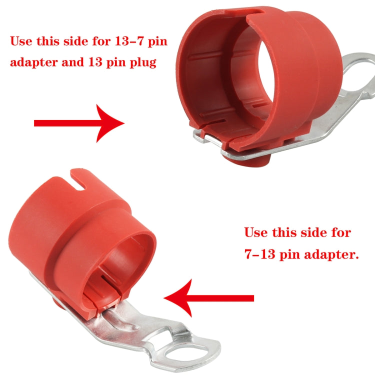 A6950-02 Trailer Plug Holder Connector Retainer(Red) - Towing Bars by PMC Jewellery | Online Shopping South Africa | PMC Jewellery | Buy Now Pay Later Mobicred