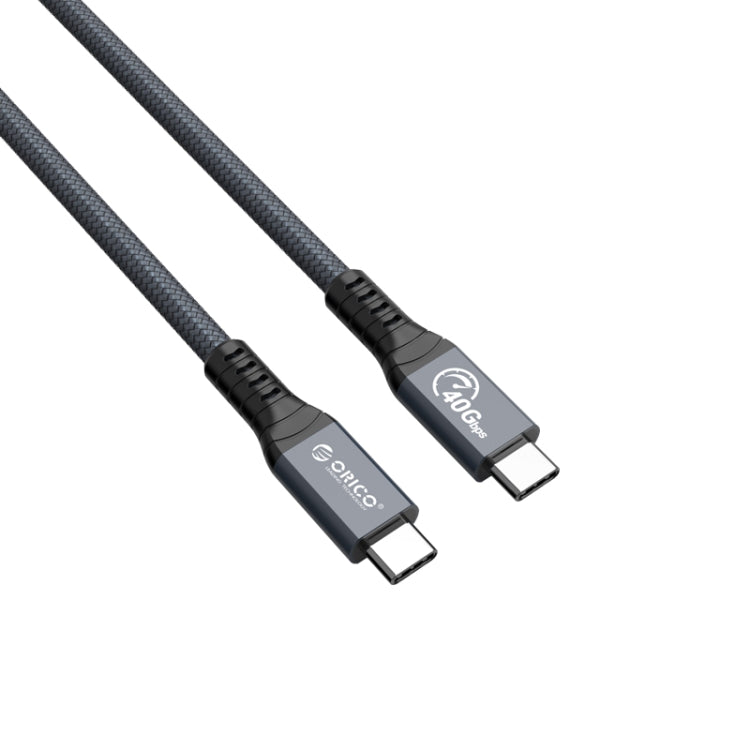 ORICO 40Gbps Thunderbolt 4 USB-C / Tpye-C Data Cable, Cable Length:30cm(Grey) - Cable & Adapters by ORICO | Online Shopping South Africa | PMC Jewellery | Buy Now Pay Later Mobicred