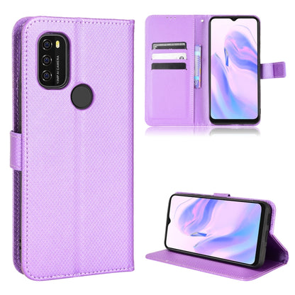 For Blackview A70 2021 Diamond Texture Leather Phone Case(Purple) - More Brand by PMC Jewellery | Online Shopping South Africa | PMC Jewellery | Buy Now Pay Later Mobicred