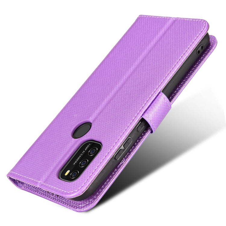 For Blackview A70 2021 Diamond Texture Leather Phone Case(Purple) - More Brand by PMC Jewellery | Online Shopping South Africa | PMC Jewellery | Buy Now Pay Later Mobicred