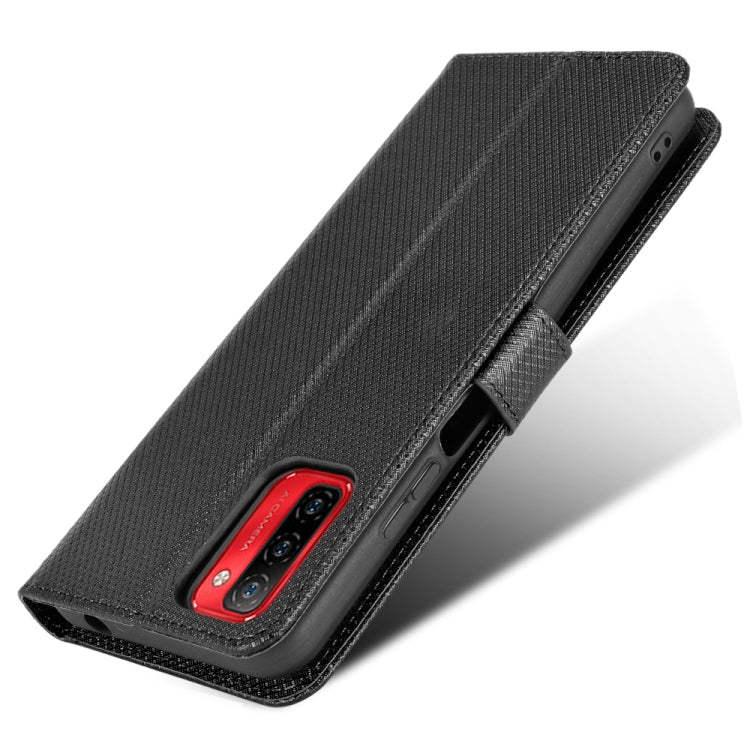 For Ulefone Note 12P Diamond Texture Leather Phone Case(Black) - Ulefone Cases by PMC Jewellery | Online Shopping South Africa | PMC Jewellery | Buy Now Pay Later Mobicred