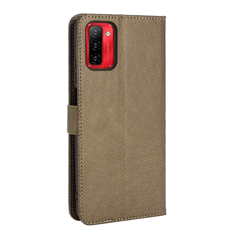 For Ulefone Note 12P Diamond Texture Leather Phone Case(Brown) - Ulefone Cases by PMC Jewellery | Online Shopping South Africa | PMC Jewellery | Buy Now Pay Later Mobicred