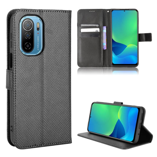 For Ulefone Note 13P Diamond Texture Leather Phone Case(Black) - Ulefone Cases by PMC Jewellery | Online Shopping South Africa | PMC Jewellery | Buy Now Pay Later Mobicred