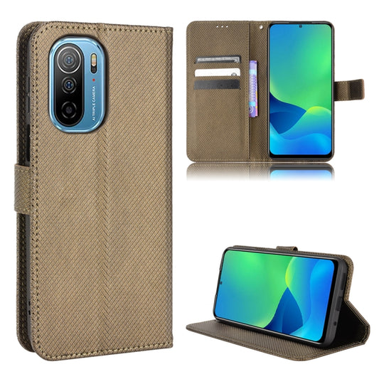 For Ulefone Note 13P Diamond Texture Leather Phone Case(Brown) - Ulefone Cases by PMC Jewellery | Online Shopping South Africa | PMC Jewellery | Buy Now Pay Later Mobicred