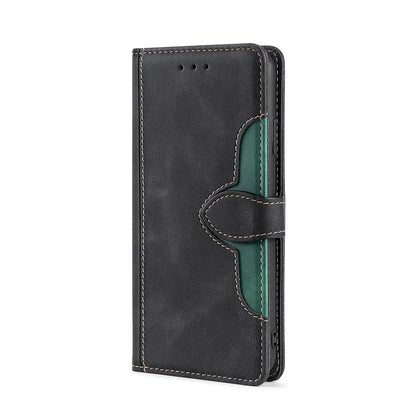 For Doogee X95 Skin Feel Straw Hat Magnetic Buckle Leather Phone Case(Black) - Doogee Cases by PMC Jewellery | Online Shopping South Africa | PMC Jewellery | Buy Now Pay Later Mobicred