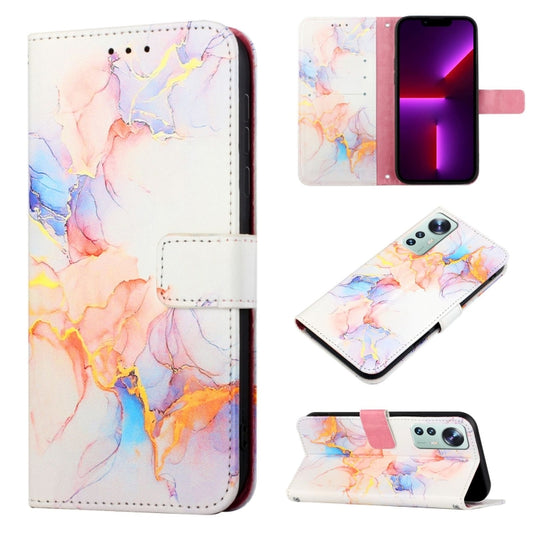 For Xiaomi 12 Pro PT003 Marble Pattern Flip Leather Phone Case(Galaxy Marble White LS004) - Xiaomi Cases by PMC Jewellery | Online Shopping South Africa | PMC Jewellery