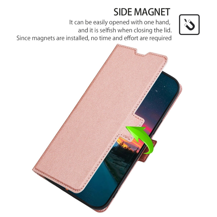 For Doogee Y8 Ultra-thin Voltage Side Buckle PU + TPU Leather Phone Case(Rose Gold) - More Brand by PMC Jewellery | Online Shopping South Africa | PMC Jewellery | Buy Now Pay Later Mobicred