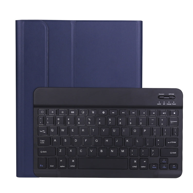 A11B Lambskin Texture Ultra-thin Bluetooth Keyboard Leather Case with Pen Holder For iPad Air 5 2022 / Air 4 2020 10.9 & Pro 11 inch 2021 / 2020 / 2018(Blue) - Universal by PMC Jewellery | Online Shopping South Africa | PMC Jewellery